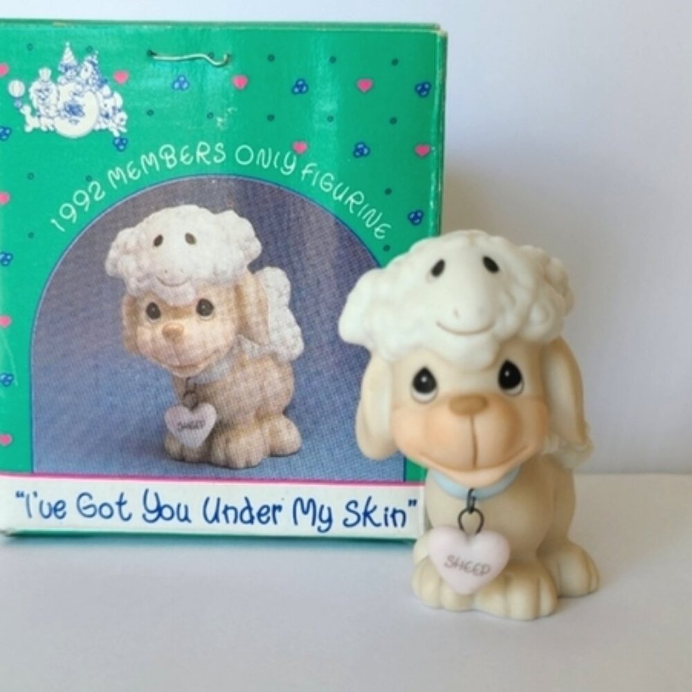 Vintage Precious Moments Dog Collectible Porcelain Figurine